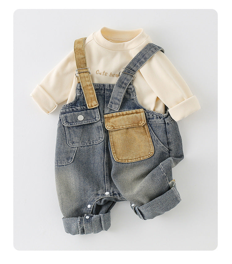 Denim Overall Set