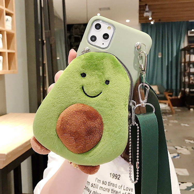 Cute Avocado Phone Bag Case