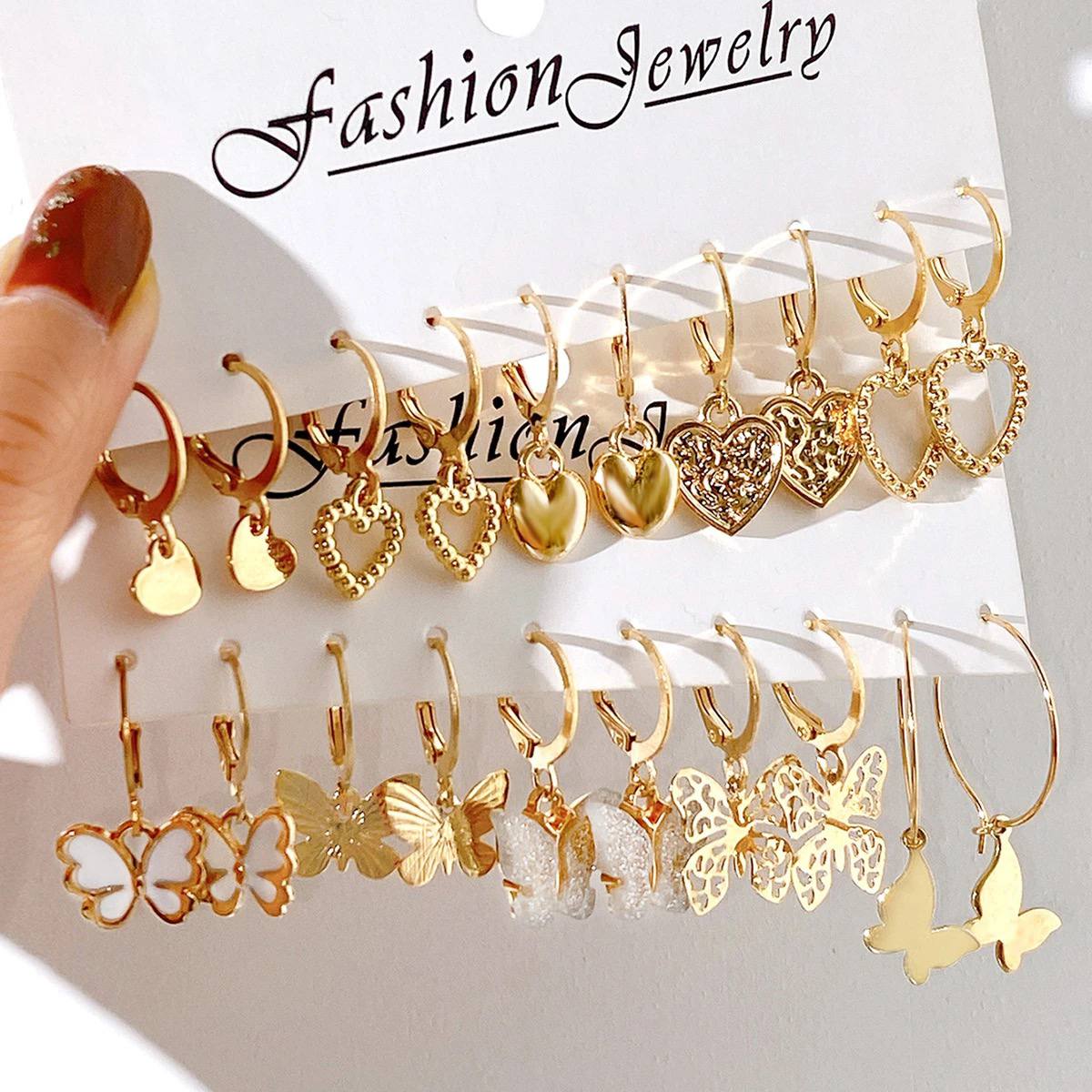 Elegant Gold Earrings Collection