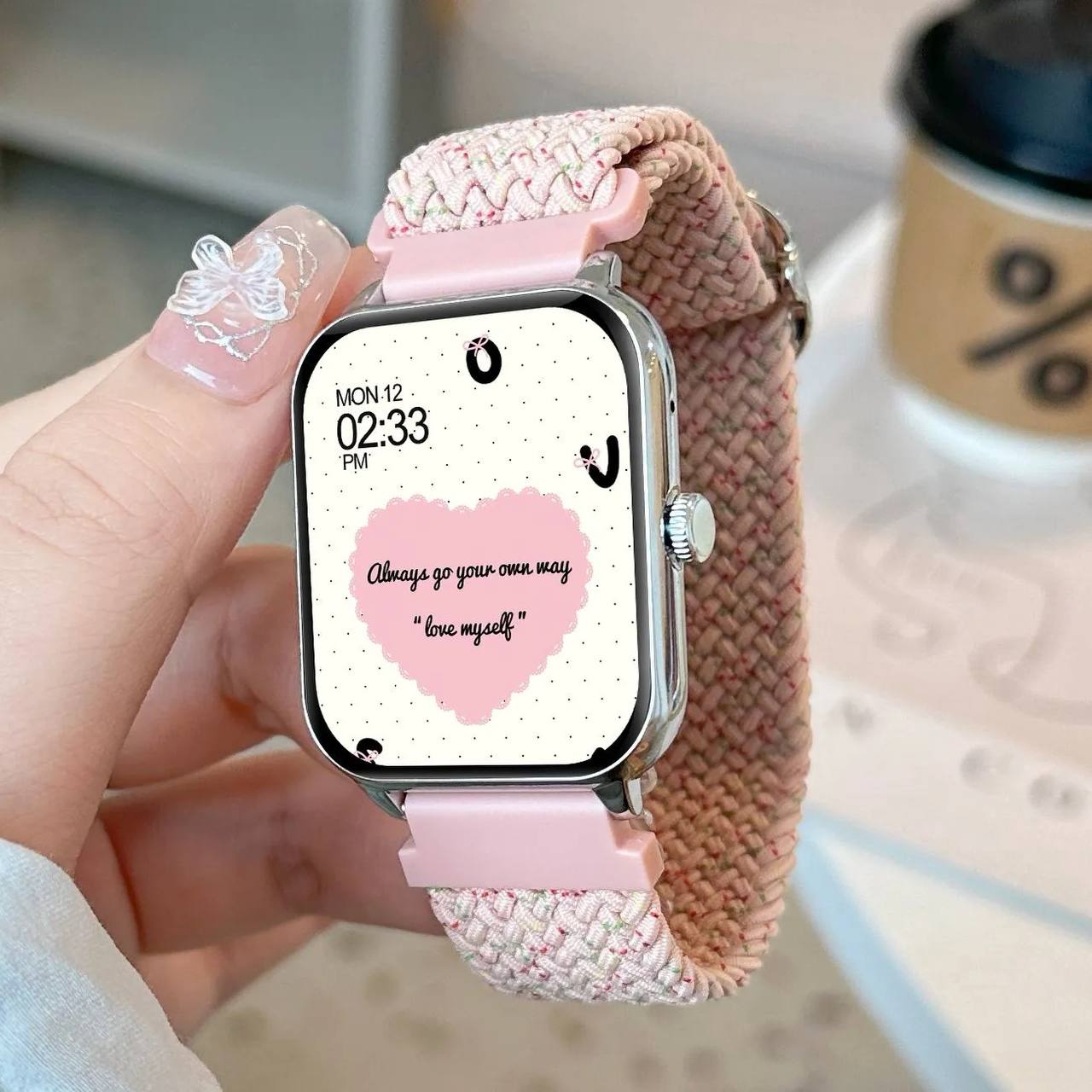 Braided Strap Smart Watch