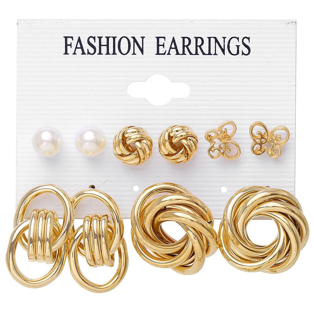Elegant Gold Earrings Collection