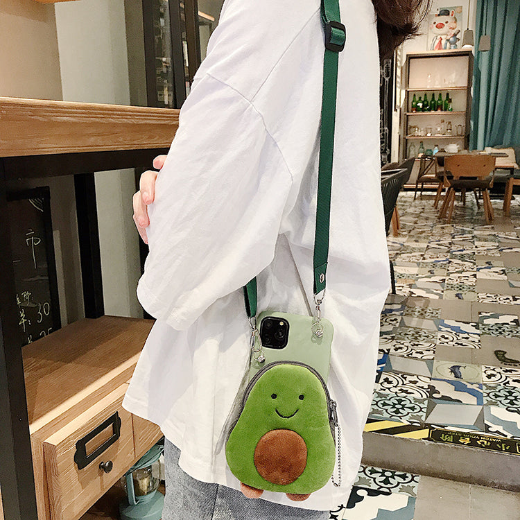Cute Avocado Phone Bag Case