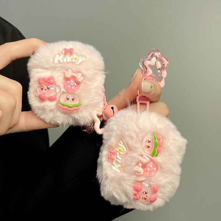 Fluffy Kirby Earbud Case