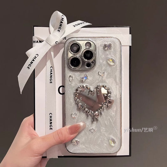 Heart-Shaped Glam Phone Case