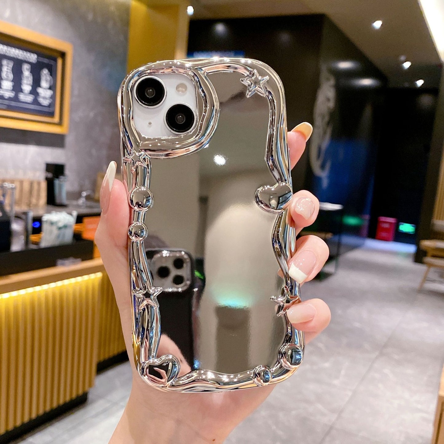 Sleek Starry Mirror Case