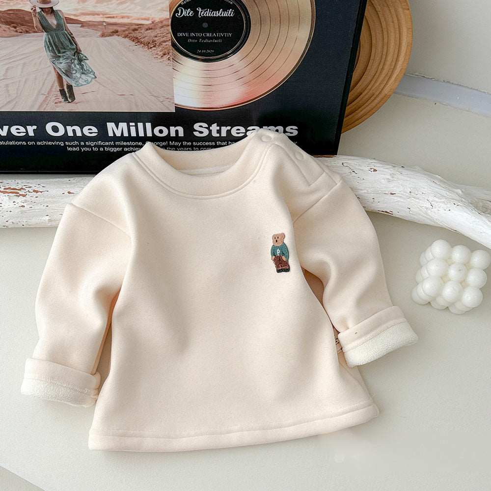 Bear Embroidered Overalls jumpsuit