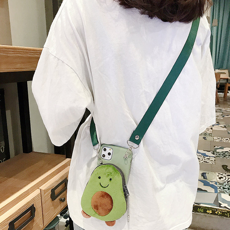 Cute Avocado Phone Bag Case