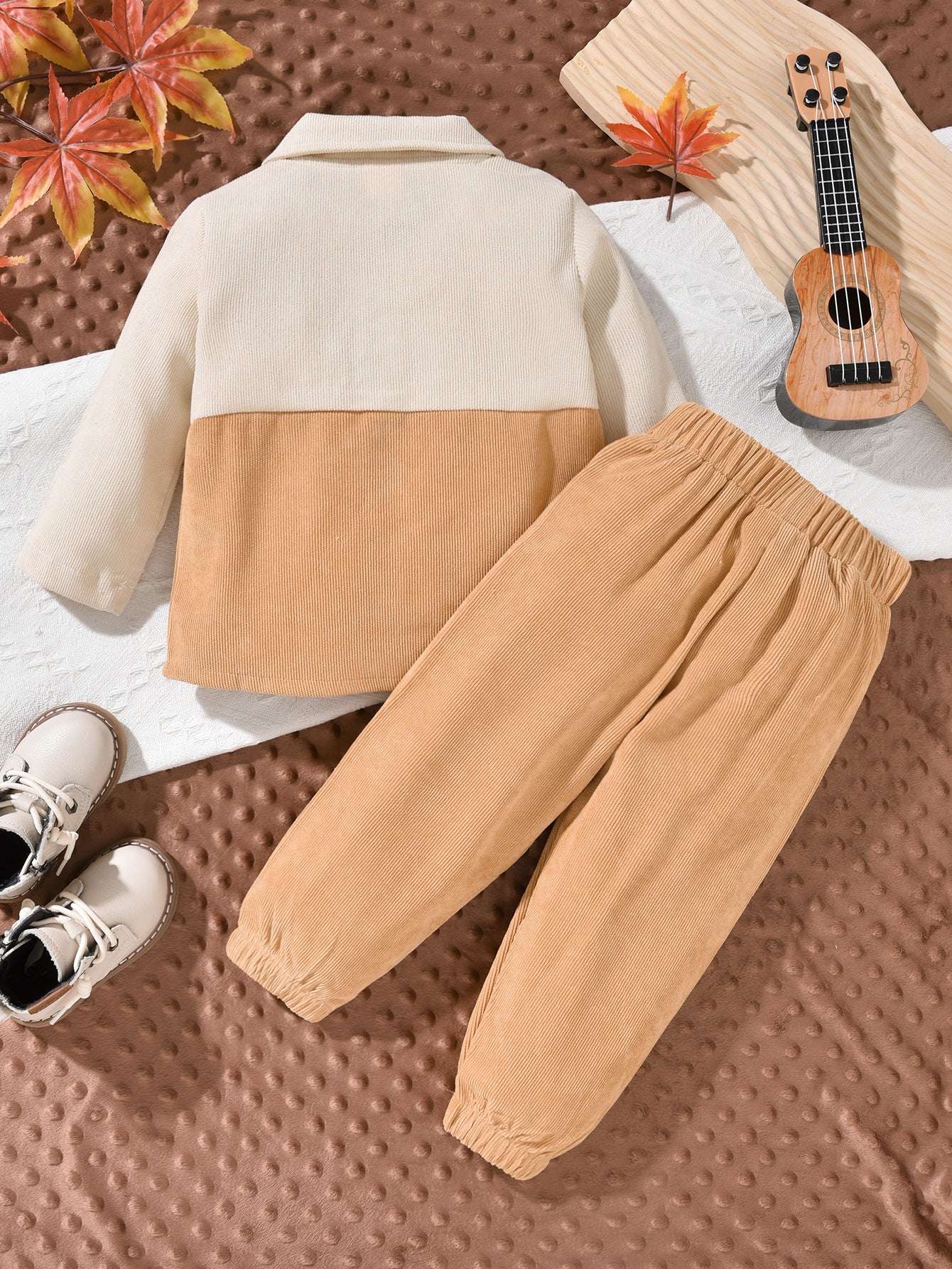 Corduroy Color Block Outfit