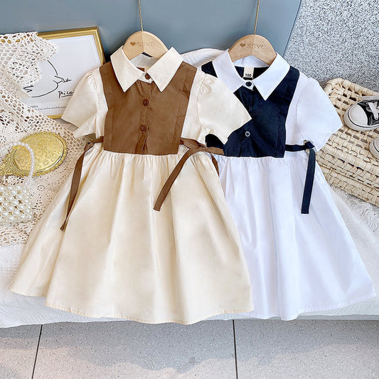 Charming Two-Tone Dress Set