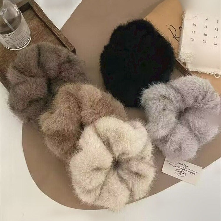 Luxe Fur Scrunchie Set