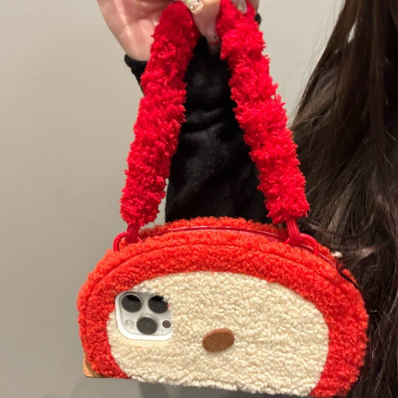 Playful Apple-Shaped Phone Bag Case