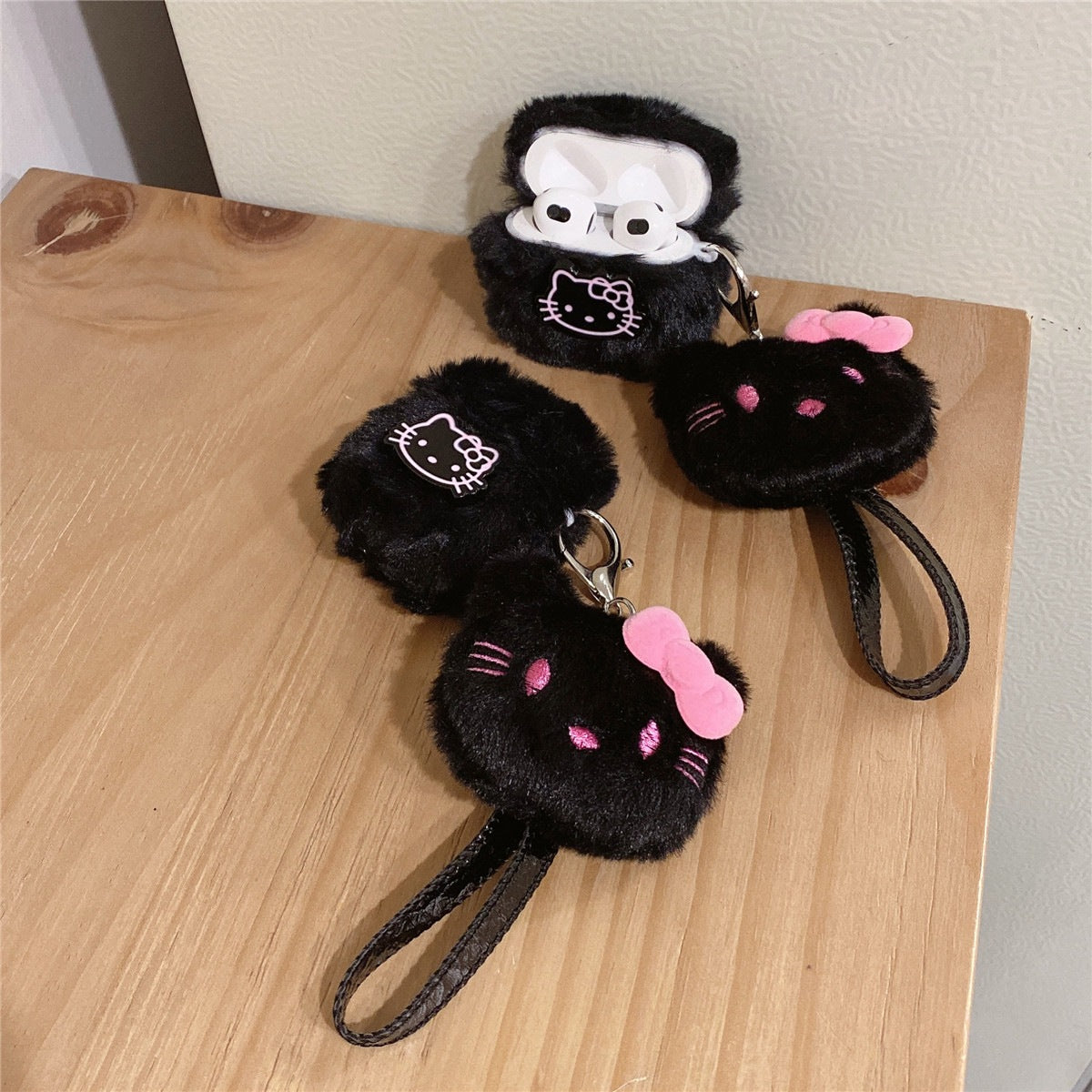 Cute Kitty Plush AirPods Case