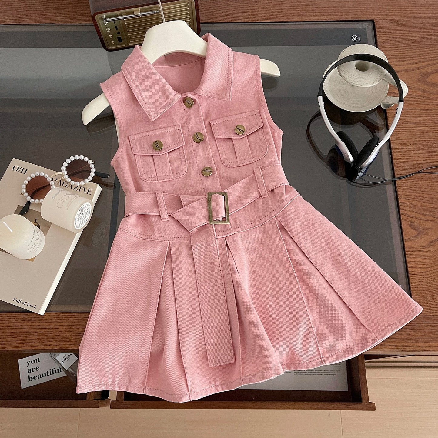 Chic Tan Utility Dress