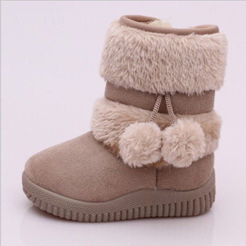 Fluffy Pom Pom Boots