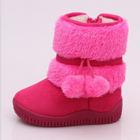 Fluffy Pom Pom Boots