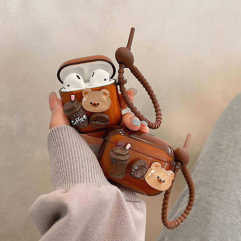 Cute Bear Earbud Case