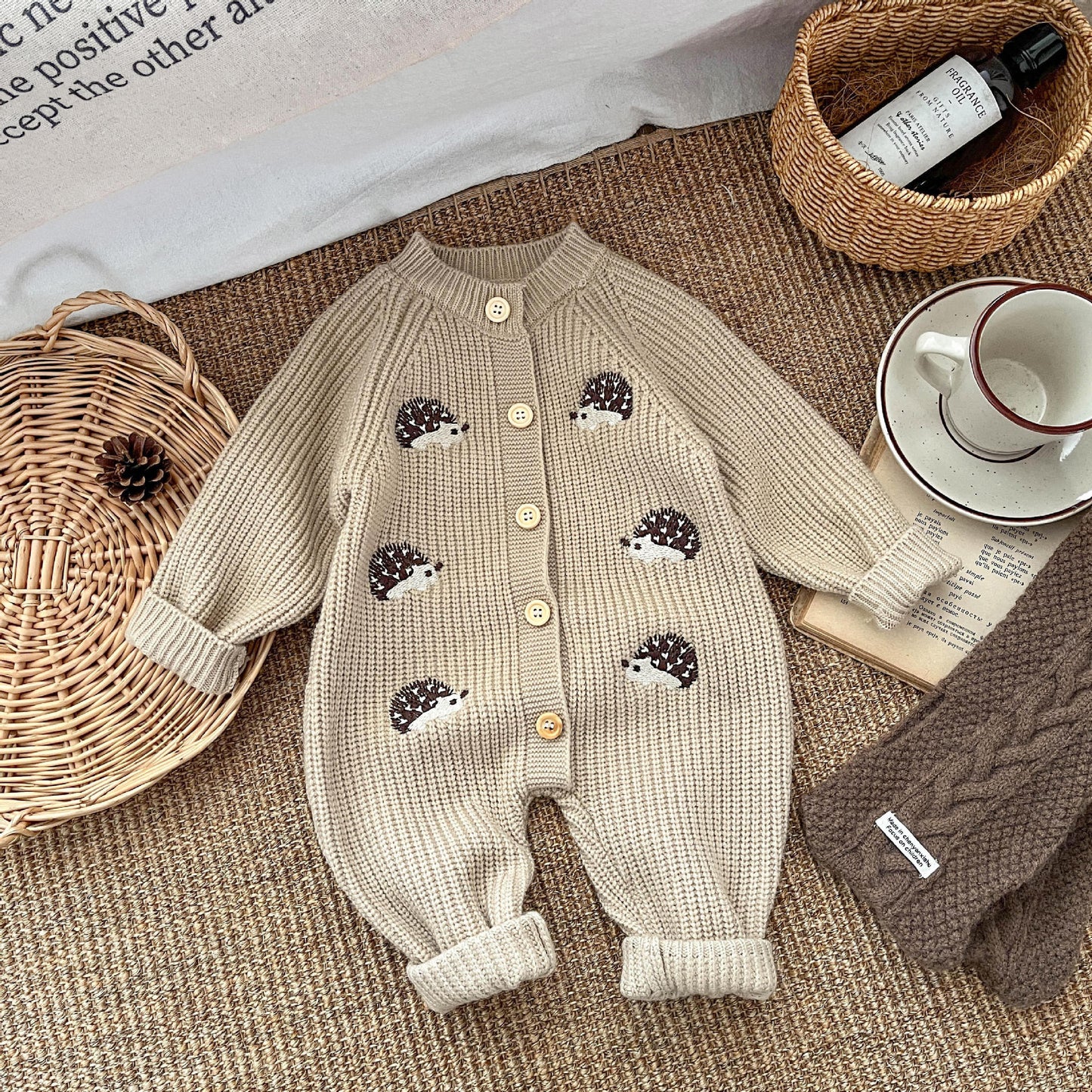 Hedgehog Knit Jumpsuit