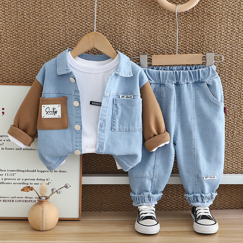 Denim Layered Set