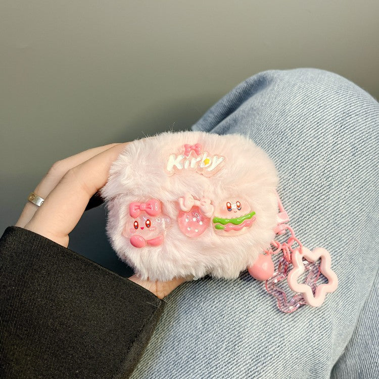 Fluffy Kirby Earbud Case