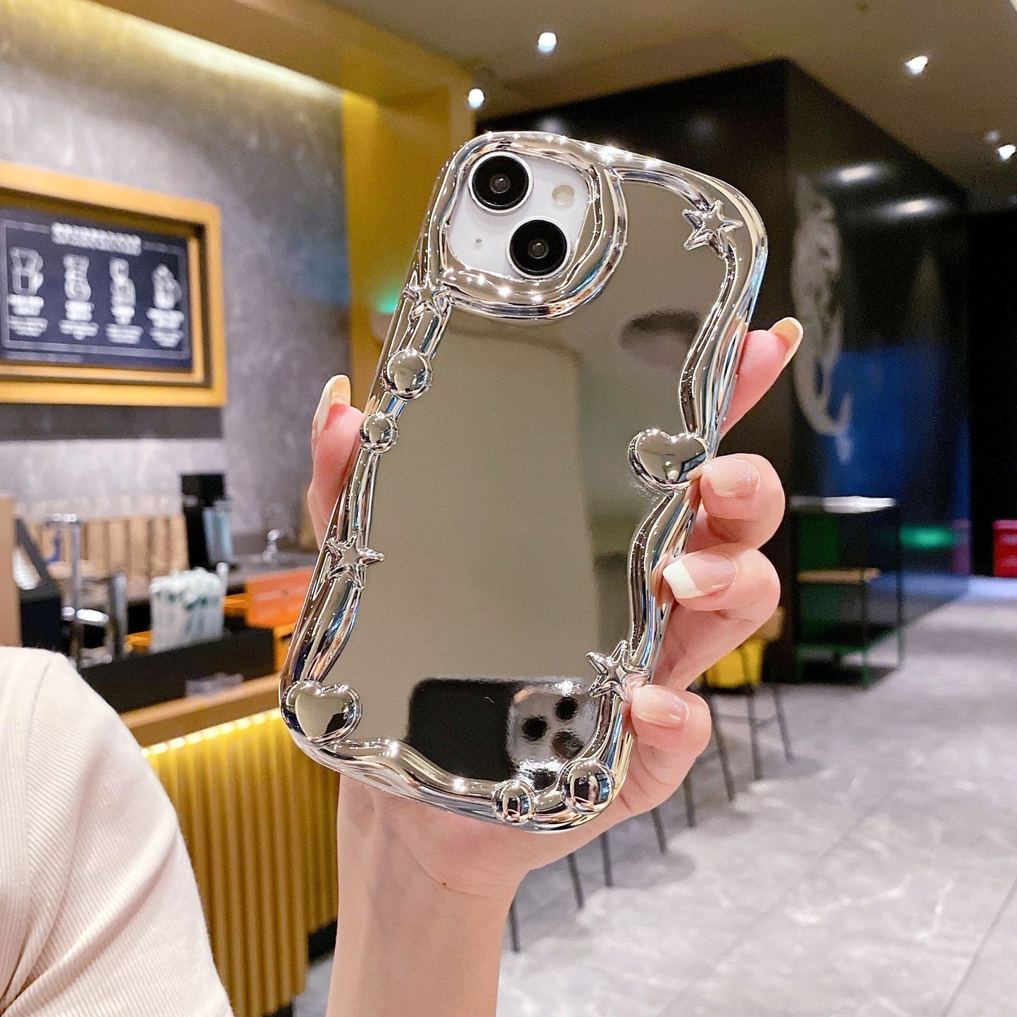 Sleek Starry Mirror Case