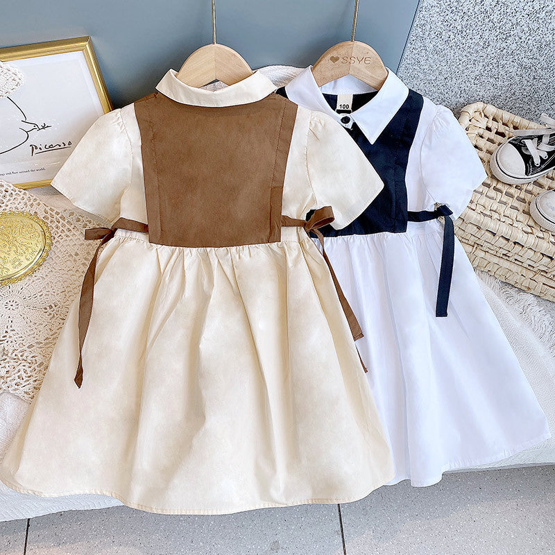 Charming Two-Tone Dress Set