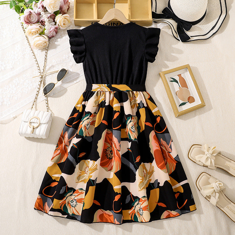 Floral Print Skirt Set