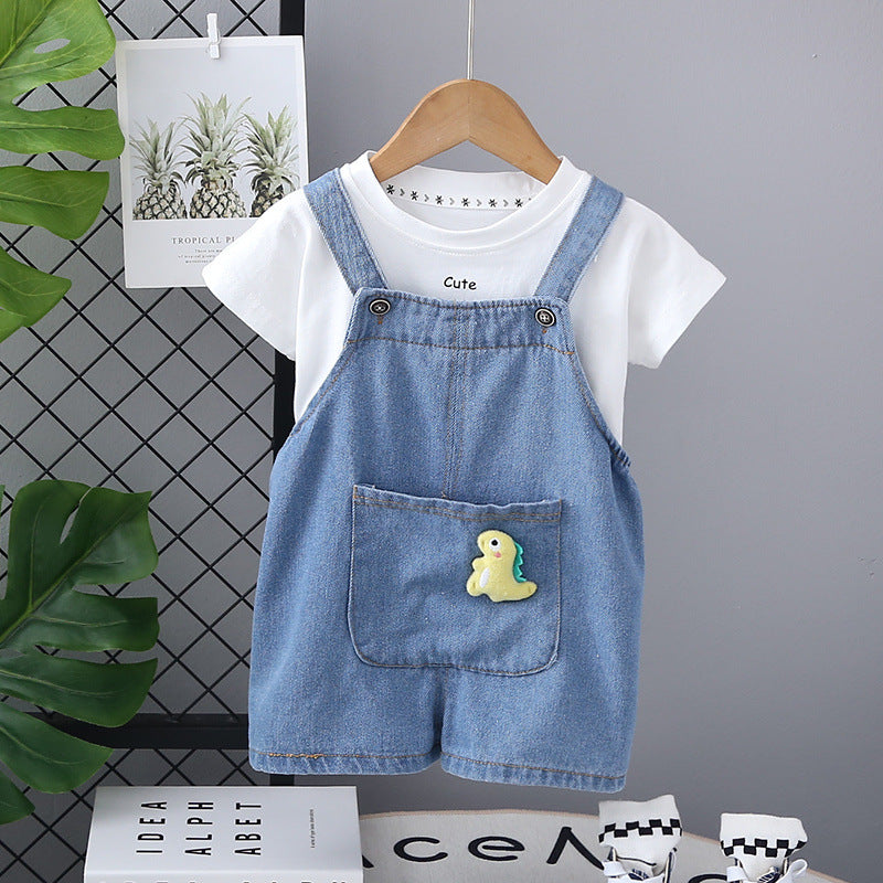 Denim Overall Set