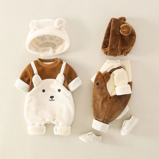 Bear Overalls with Hat