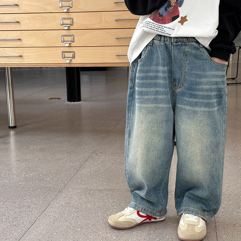 Chic Denim Baggy Pants