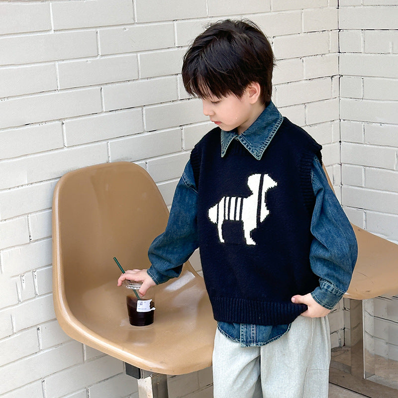 Paw Print Sweater Vest