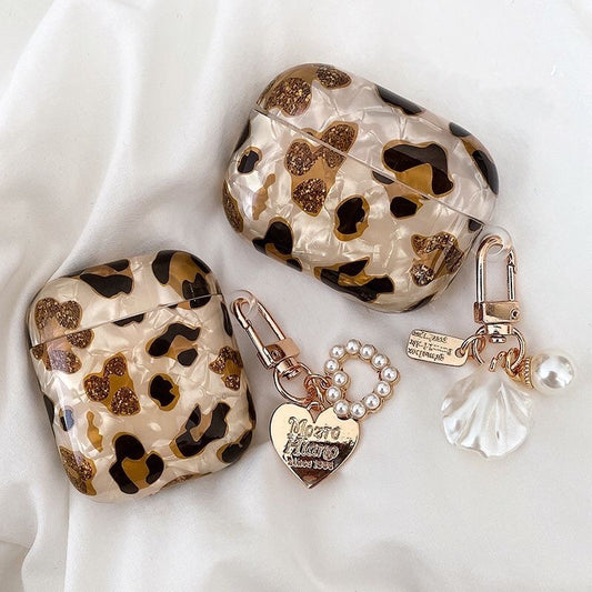 Chic Leopard Print AirPods Case