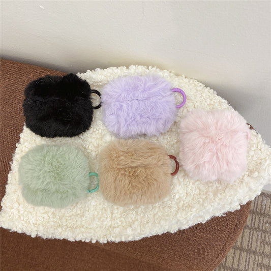 Fluffy Colorful AirPods Case