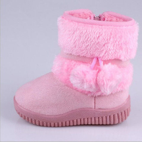 Fluffy Pom Pom Boots