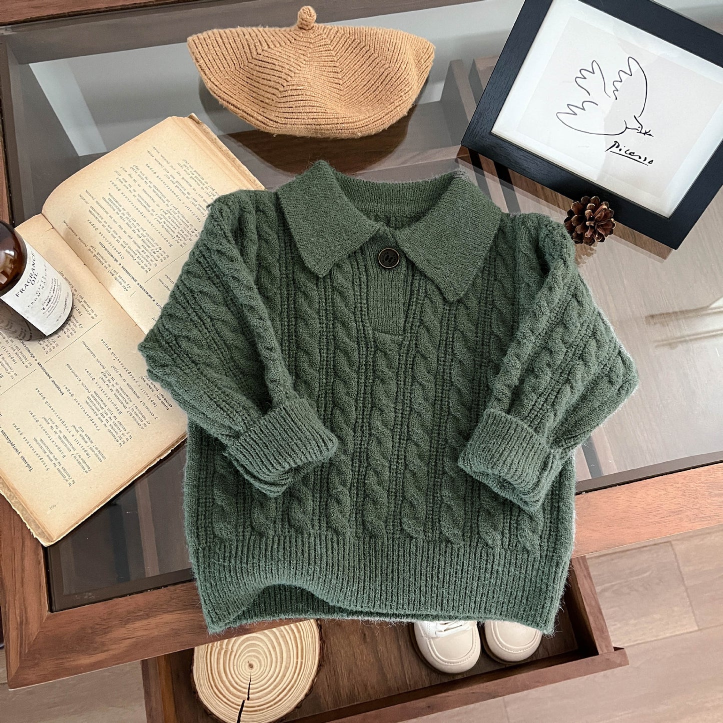 Cable Knit Sweater Set