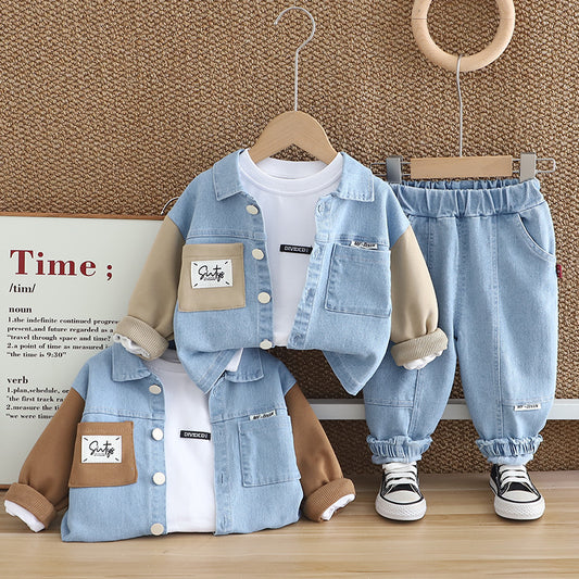 Denim Layered Set