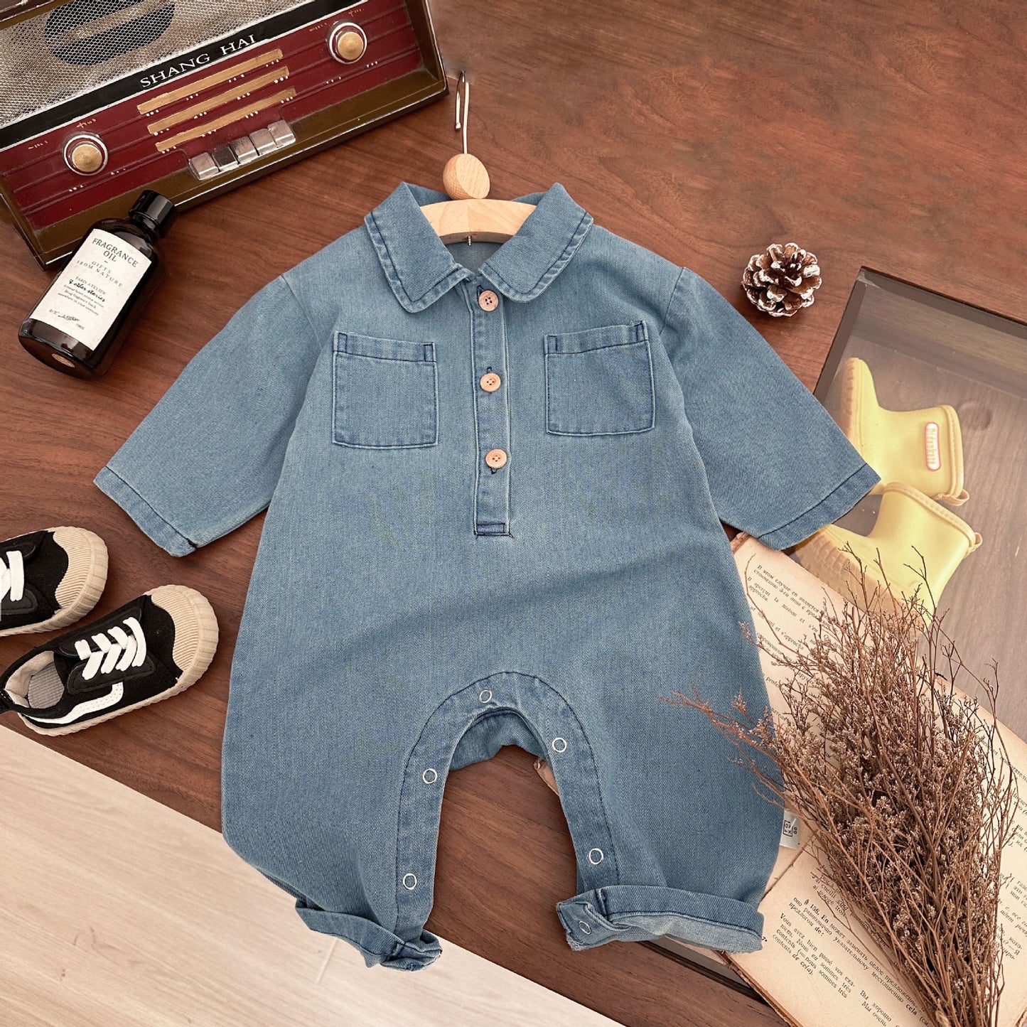 Denim Overall Jumpsuit