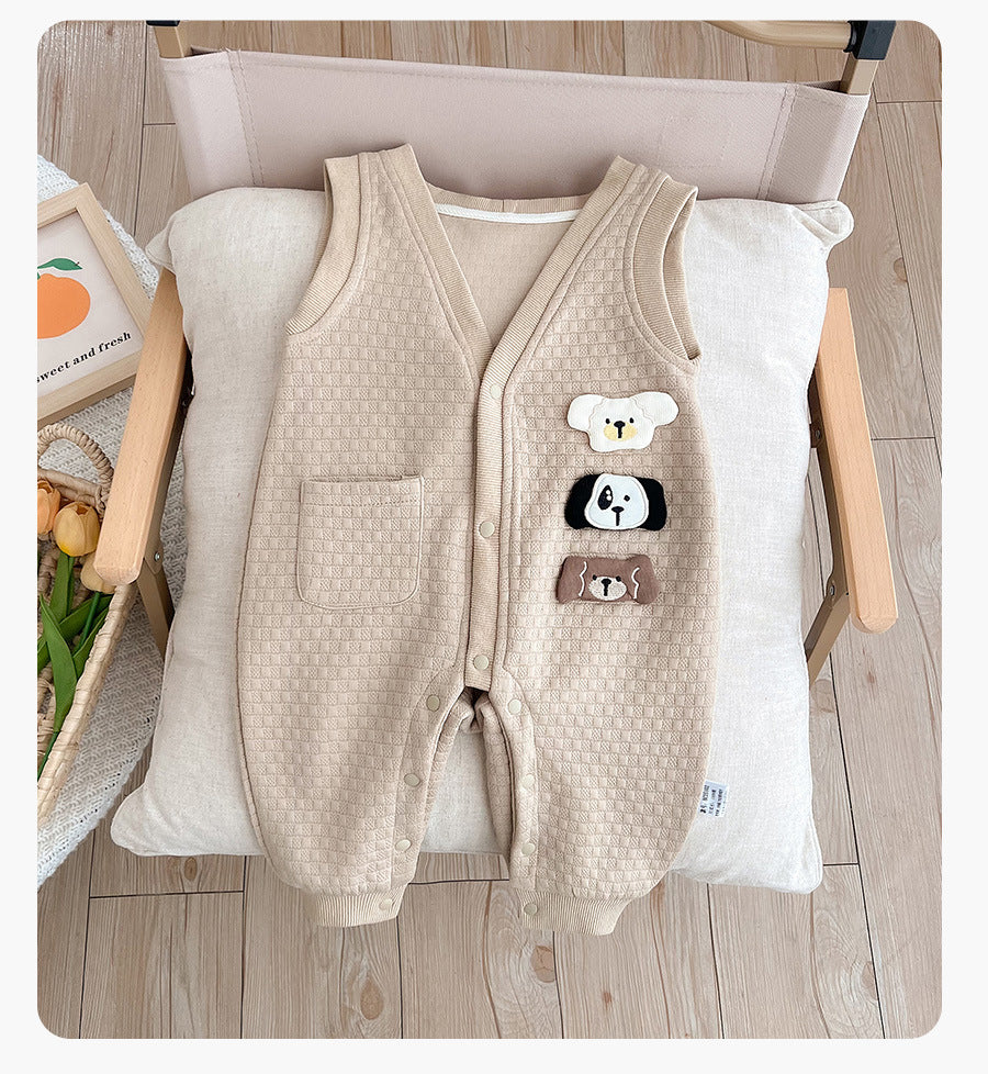 Bear Patch Vest Outfit