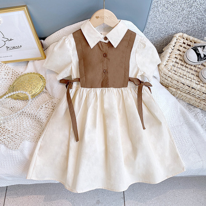 Charming Two-Tone Dress Set