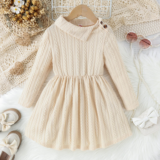 Textured Cream Dress