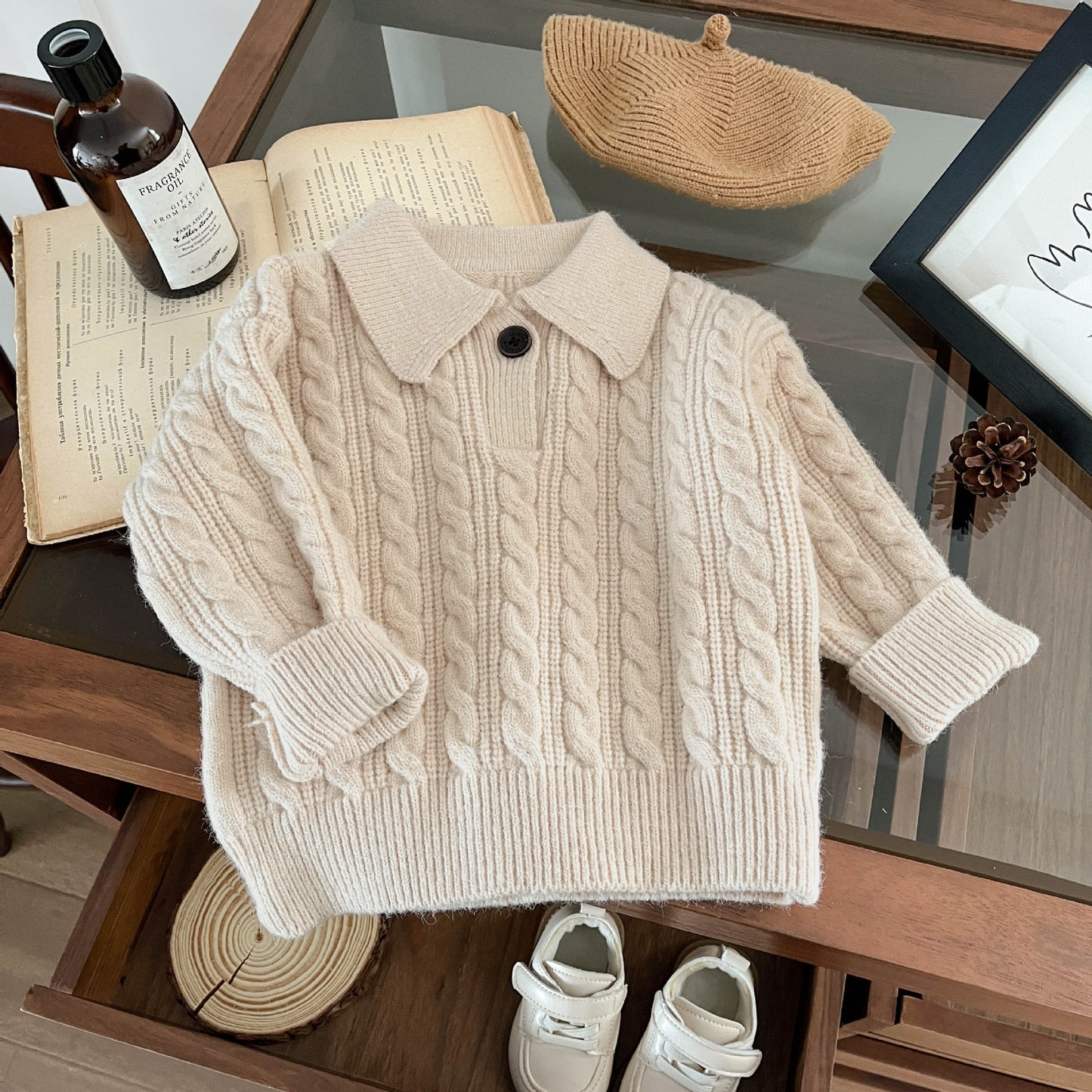 Cable Knit Sweater Set