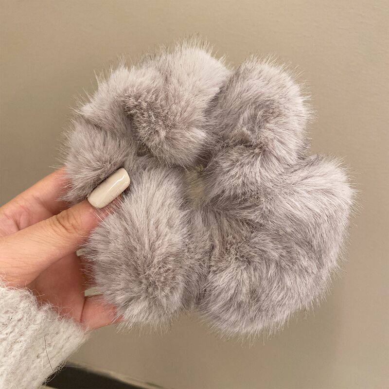 Luxe Fur Scrunchie Set