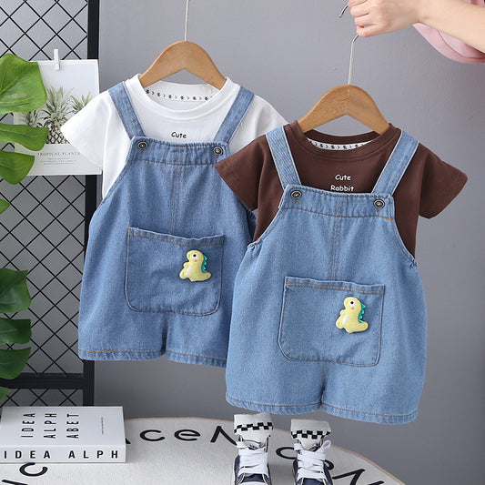 Denim Overall Set