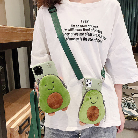 Cute Avocado Phone Bag Case