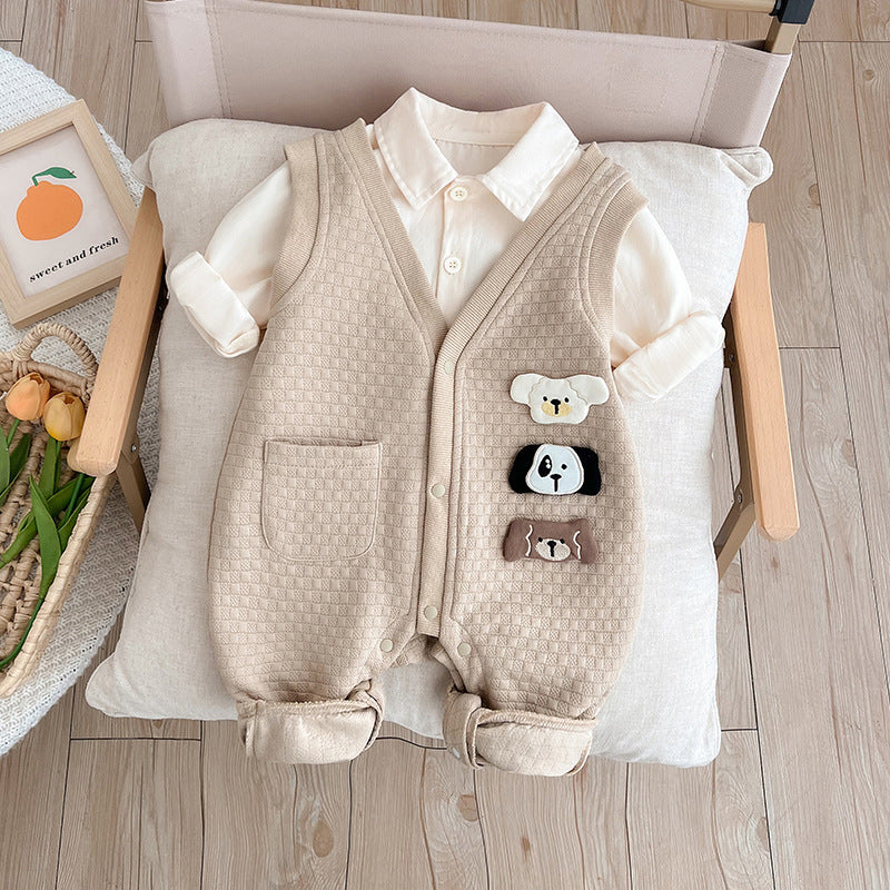 Bear Patch Vest Outfit