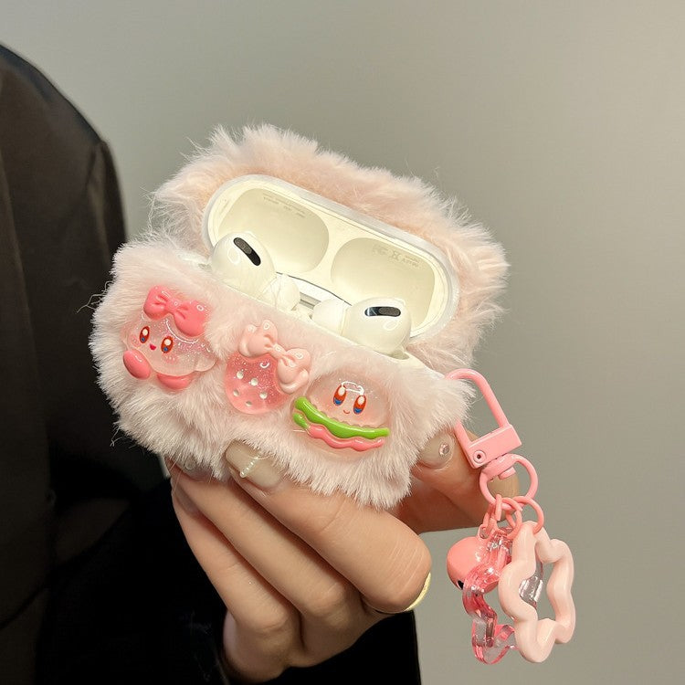 Fluffy Kirby Earbud Case