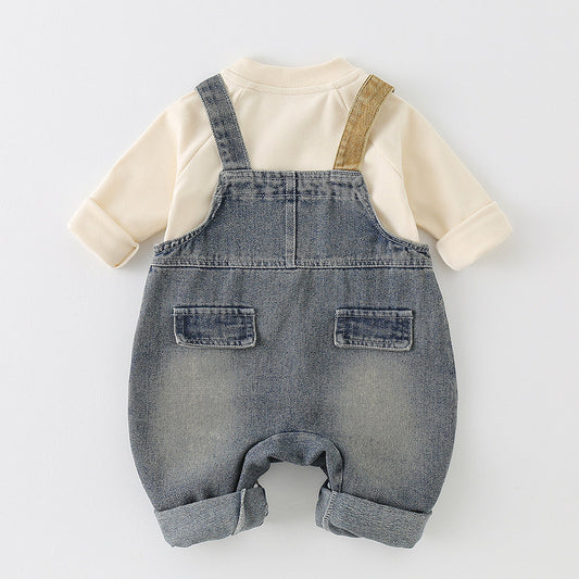 Denim Overall Set