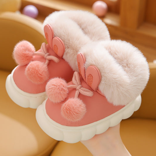 Bunny Pom Pom Boots